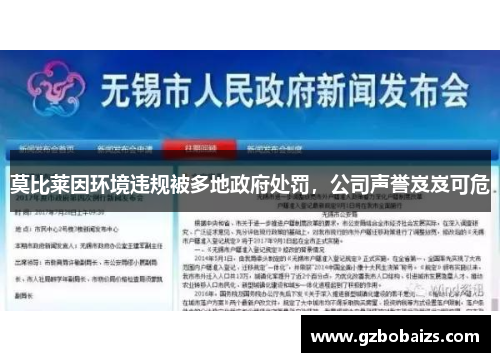莫比莱因环境违规被多地政府处罚，公司声誉岌岌可危